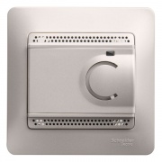 Термостат электронный теплого пола с датчиком от+5до+50°C 10A в сборе SE Glossa, перламутр