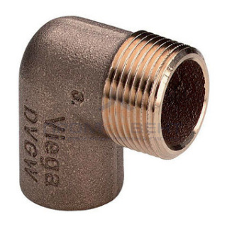 Отвод 90° Viega R4 94092G - 22 x 1/2" (под пайку, для медных труб)