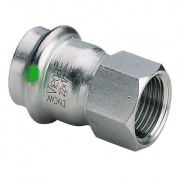 Переход на внутреннюю резьбу Viega Sanpress Inox 2312 - 42 x 1"1/2 (нержавеющая сталь)