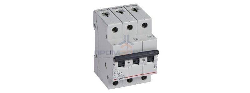 Автоматический выключатель Legrand RX3 3П 40A 4,5кА C (автомат электрический)