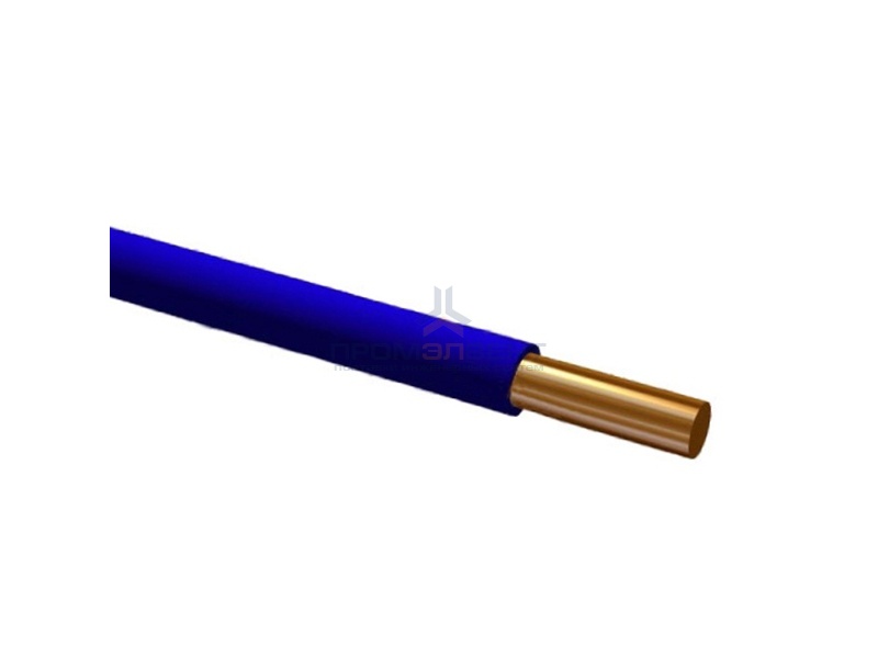 Провод установочный ПВ-1 (ПуВ) 6,0 синий ГОСТ 31947