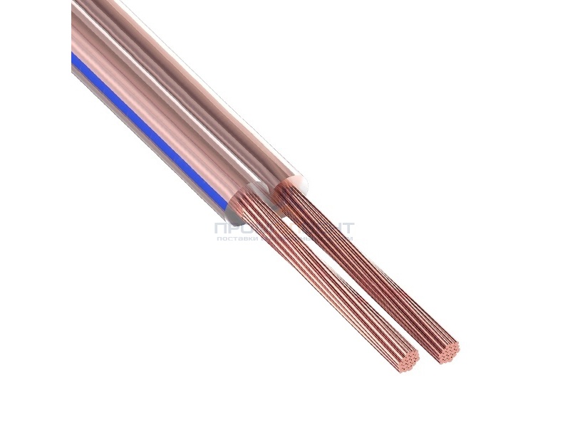 Кабель акустический 2х4,0 Rexant BLUELINE прозрачный