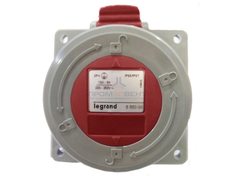 Розетка встраиваемая Legrand P17 16А 3К+H+З 380В IP67